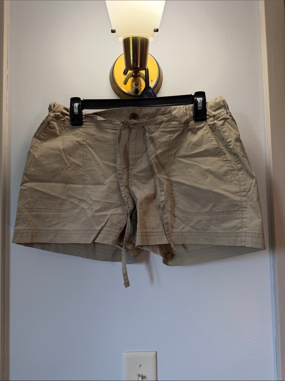 Merona Tan Drawstring Cotton Bermuda Shorts